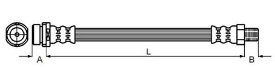 Bremseslange METZGER 4111214