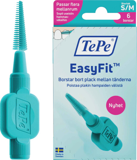 TePe EasyFit mellomromsbørste S/M 6 stk