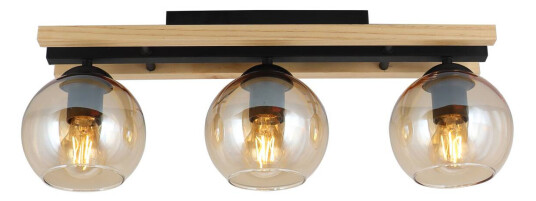 Lindby Maite taklampe m glass-skjermer 3 lyskilder