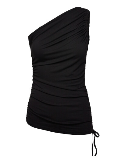 Soaked in Luxury Slhanadi One Shoulder Top - Black - L Soaked in Luxury Slhanadi One Shoulder Top - Black - L