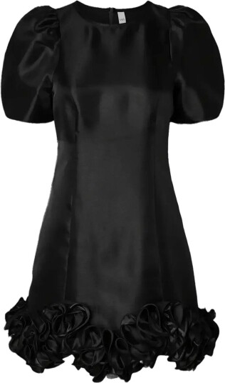YAS Yaselina Wave 2/4 Dress S. - Show - BLACK - 38