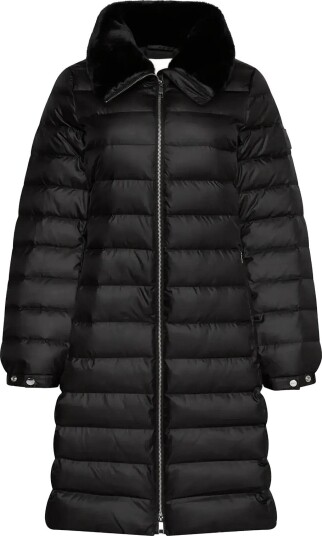 Calvin Klein Satin Lw Long Puffer With Fur BLACK XXL Calvin Klein Satin Lw Long Puffer With Fur BLACK XXL