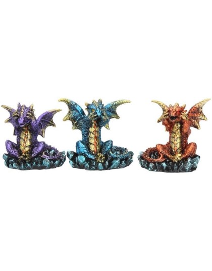 Nemesis Now Hear No Evil See No Evil 3 stk Små Dragefigurer 5 cm U3375J7
