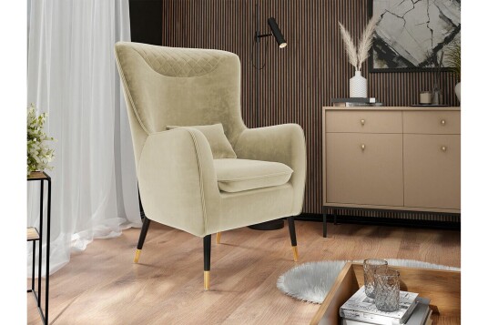 Lenestol Rushmore Beige/Svart