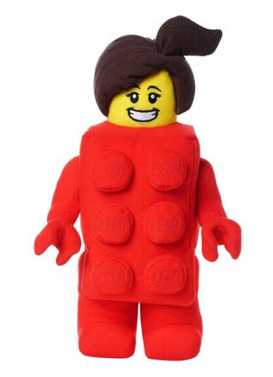 Euromic LEGO Brick Suit Girl plush toy H 33 cm
