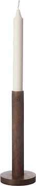 Ernst Lysestake i Mørk Tre H:20 cm - Elegant og Stemningsfull Ernst Lysestake i Mørk Tre H:20 cm - Elegant og Stemningsfull