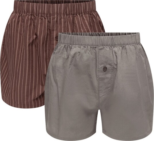 Organic Basics Core Icon Boxer Shorts 2 Pack Brown XXXL Organic Basics Core Icon Boxer Shorts 2 Pack Brown XXXL
