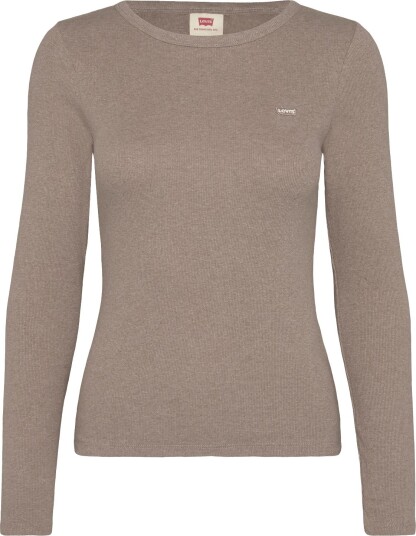 Levi"s® Hayes Ls Tee Taupe Gray Heathe   BROWNS   L