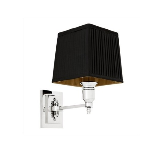 Vegglampe Lexington, nikkel svart Vegglampe Lexington, nikkel svart