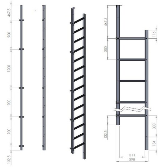 Modum Brannstige 4.5m Modum Brannstige 4.5m