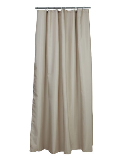 Noble House Shower Curtain Solid - Beige - 180X200CM Noble House Shower Curtain Solid - Beige - 180X200CM