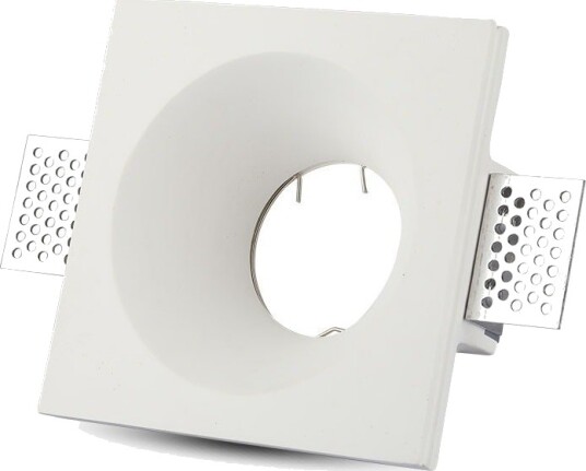 V Tac GU10 downlight for gipsloft innsparkling   Ekskl. lyskilde og sokkel 12x12cm firkantet nedsenket