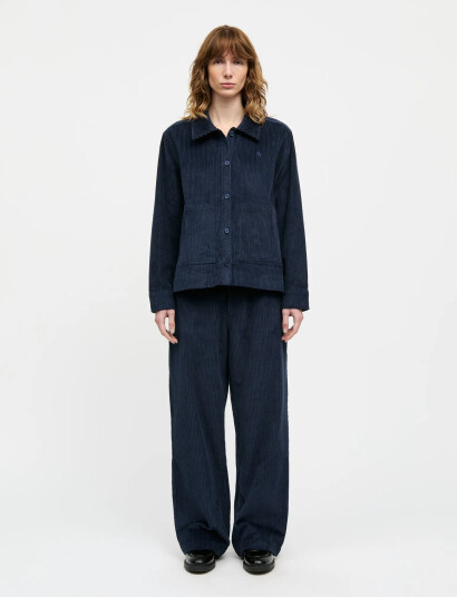Mads Nørgaard Pretty Cord Carly Pants - Navy - 38 Mads Nørgaard Pretty Cord Carly Pants - Navy - 38