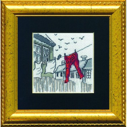 Permin Broderisett til tøyvask 11x11cm