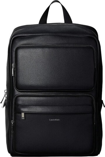Calvin Klein Raised Double Pocket Backpack - Black - ONE SIZE Calvin Klein Raised Double Pocket Backpack - Black - ONE SIZE