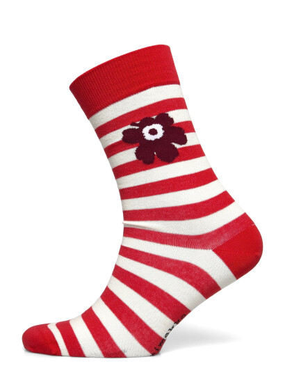 Marimekko Kasvaa Tasaraita Unikko - Red - 34-36