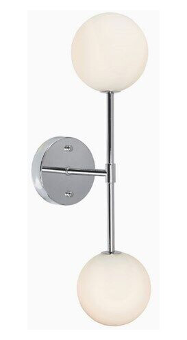 Pr Home Sigma D vegglampe Krom Opalisert 49cm IP24 1670320-01-0 1670320-02-0
