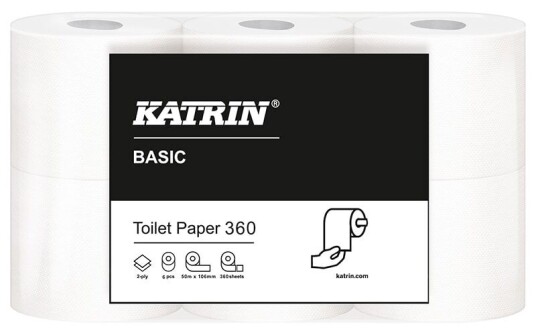 Katrin Toalettpapir Basic To 360 6 P Katrin Toalettpapir Basic To 360 6 P