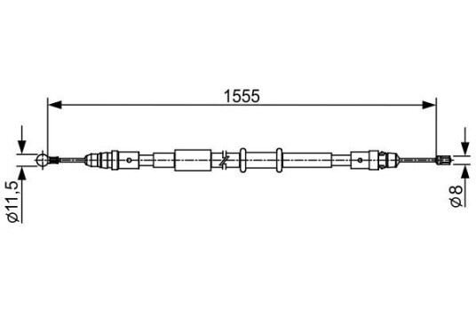 Bremsewire BOSCH 1 987 482 552