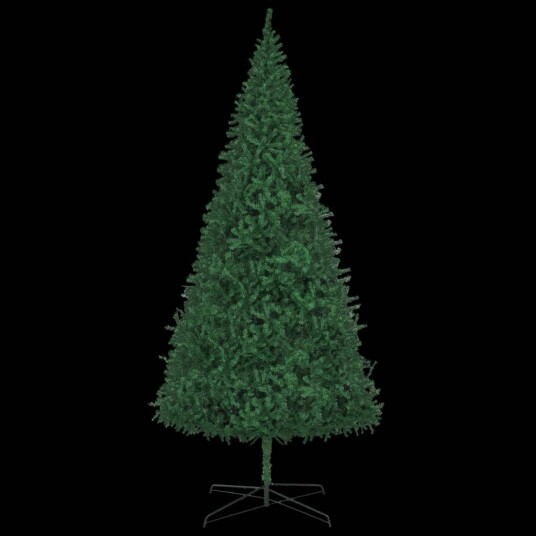 vidaXL Kunstig juletre med LED og kulesett 400 cm grønn