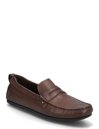 Tommy Hilfiger Core Hilfiger Leather Driver - Brown - 44