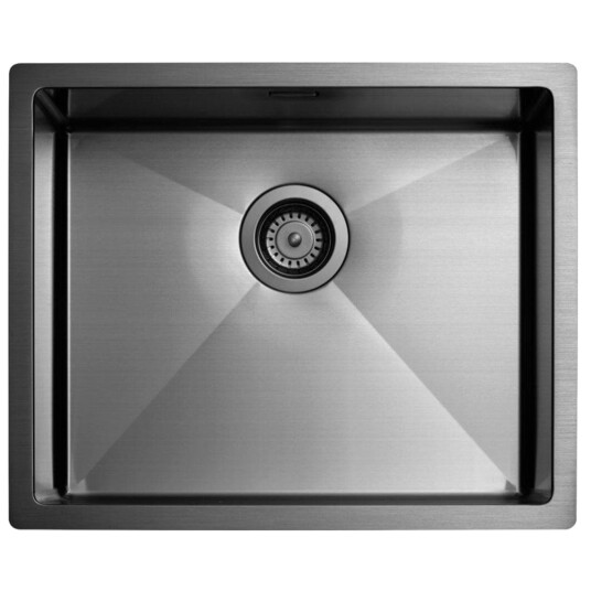 Tapwell Ta5040 PVD Kjøkkenvask B55xd45cm Black Chrome (TA-9420301)