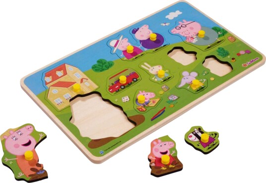 Peppa Gris Knoppepuslespill