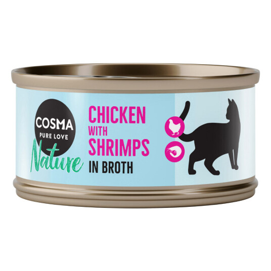 Cosma Økonomipakke Nature 24 X 70 G Kyllingbryst & Reker