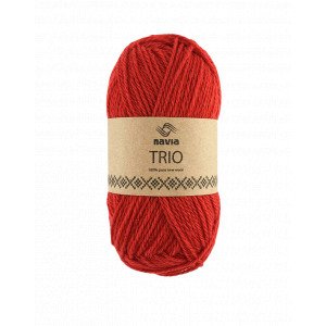 Navia Trio Garn 314 Rød Navia Trio Garn 314 Rød