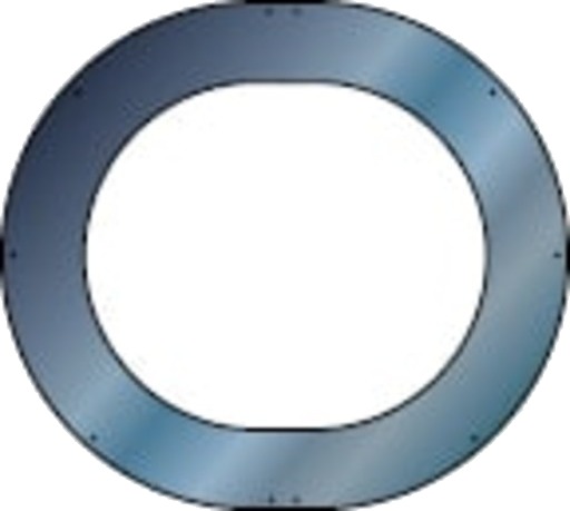 Metalbestos skorstein Ø 450 mm takkrage 39-50°, 2-delt