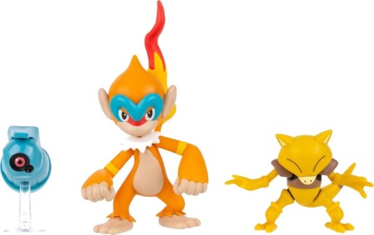 Pokémon Figursett Battle Figure 3 stk Beldrum Monferno og Abra 144586
