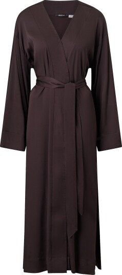 Gina Tricot Morgenkåpe Satin loungewear robe Brun