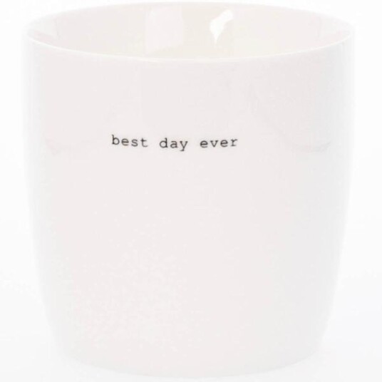 Sögne Home  Krus best day ever 30 cl hvit