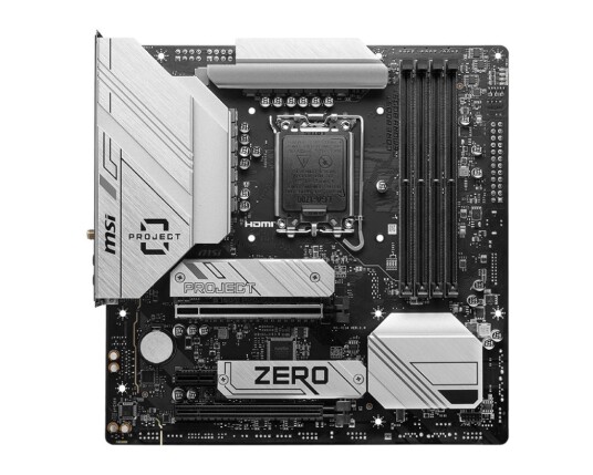 MSI B760M Project Zero MicroATX Hovedkort med DDR5 og Wi-Fi 6E