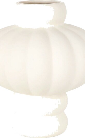 Louise Roe Balloon 02 Vase 20 cm Raw White Louise Roe Balloon 02 Vase 20 cm Raw White