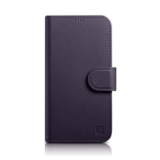 Icarer Lommebokveske 2-I-1-Deksel Iphone 14 Plus Anti-Rfid Leather Flip Case Mørk Lilla (Wmi14220727-Dp)