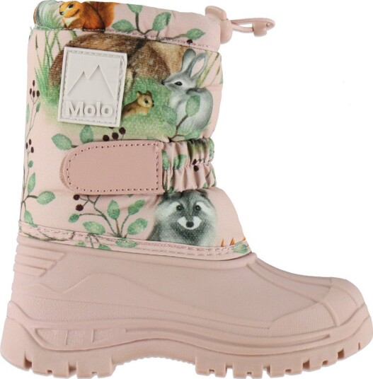 Molo Vintersko Driven Furry Friends Molo 34 Vinterstøvler Beige Rosa