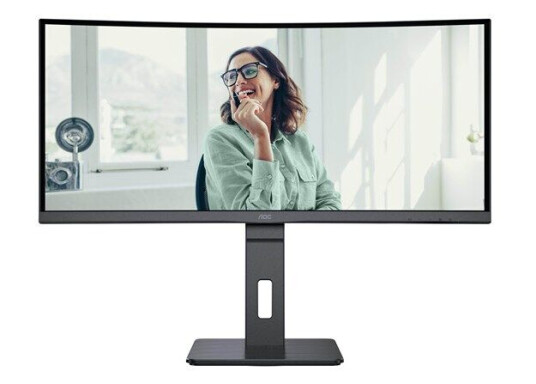AOC CU34P3CV Buet 34" PC-skjerm med 3440x1440 100Hz VA-panel - Svart AOC CU34P3CV Buet 34" PC-skjerm med 3440x1440 100Hz VA-panel - Svart
