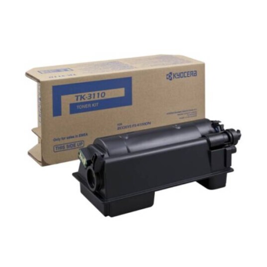 Kyocera TK-3110 BK lasertoner - 1T02MT0NLS Original - Svart 15500 sider Kyocera TK-3110 BK lasertoner - 1T02MT0NLS Original - Svart 15500 sider
