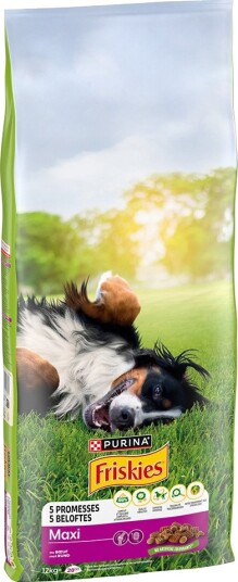 Friskies Tørrfôr Adult Purina Large Breed Hund Maxi Med Okse 2 X 12 kg Friskies Tørrfôr Adult Purina Large Breed Hund Maxi Med Okse 2 X 12 kg