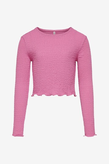 Kids Only Topp koGemma Structure L/s Top FF Jrs Rosa
