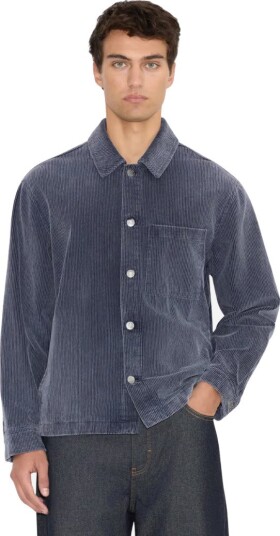 Holzweiler Leaf relaxd cord overshirt M blå herre