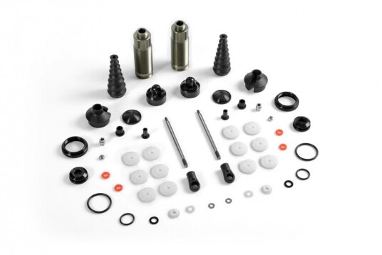 Xray 358205 XB8 Rear Shock Absorbers + Boots Complete Set 2 Xray 358205 XB8 Rear Shock Absorbers + Boots Complete Set 2