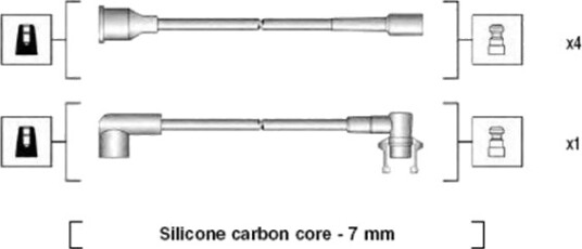 MAGNETI MARELLI 941145230720 Tennplugg kabelsett