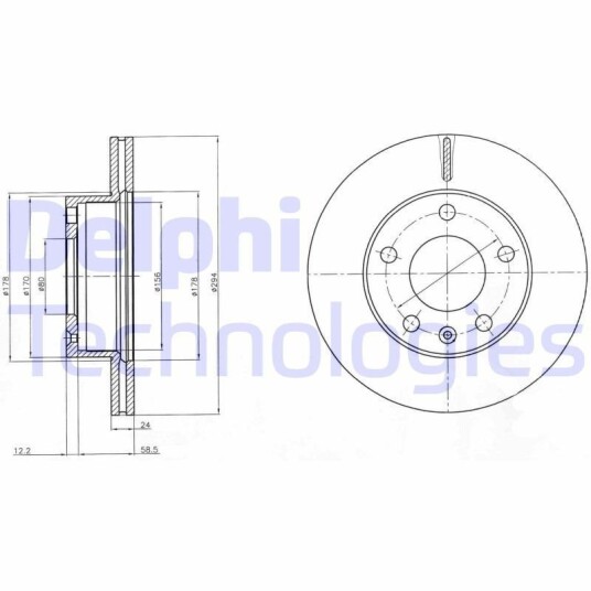Bremseskive DELPHI BG4023