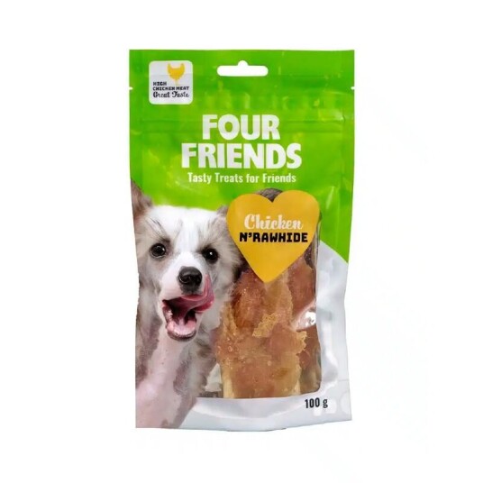 Four Friends Kylling N´ Rawhide Tygggodteri til Hund 400 g