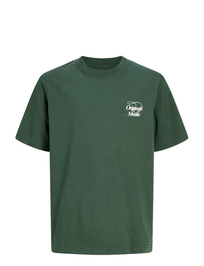 Jack & Jones Jorniagara Typo Tee Ss Crew Neck Jnr Green 128