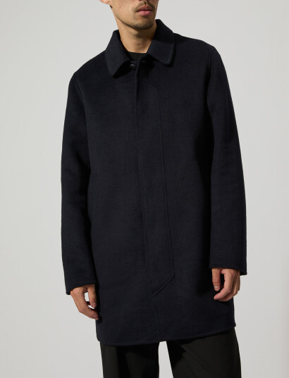 Brixtol Textiles T-Coat Wool - Navy - XS