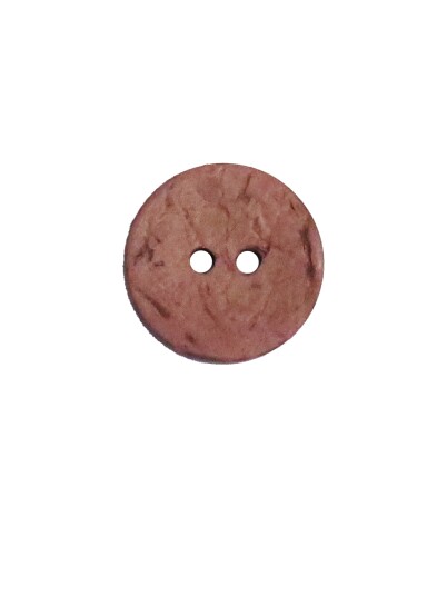 Villy Jensen Knapp 2 hull kokos rosa 20mm