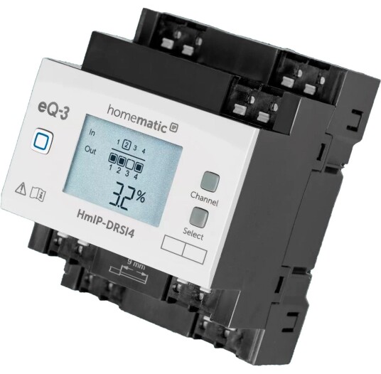 Homematic Reléaktuator HMIP-DRSI4 Din-Skinne, 4 Kanaler